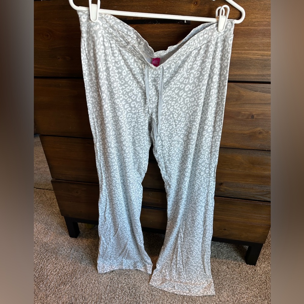Victoria's Secret Gray Leopard Lounge Pants